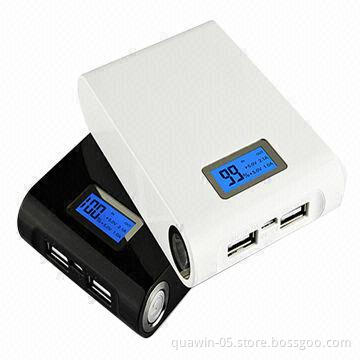 Top 10,400mAh portable power bank, 18650 Lithium-ion battery